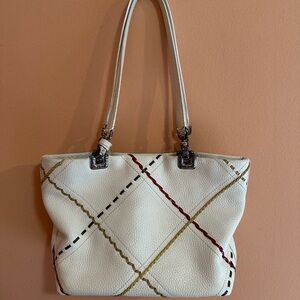 Brighton Cream Bag with Multicolor Accents